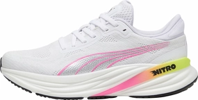 Puma Magnify Nitro 2 Womens Running Shoes - White Cushioned Collarbone