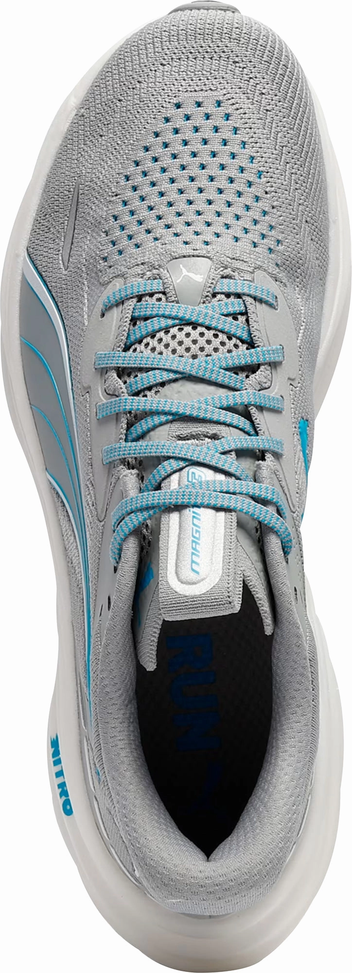 Structured Collar Support Bright color selection Puma Magnify Nitro 3 Mens Running Shoes - Grey