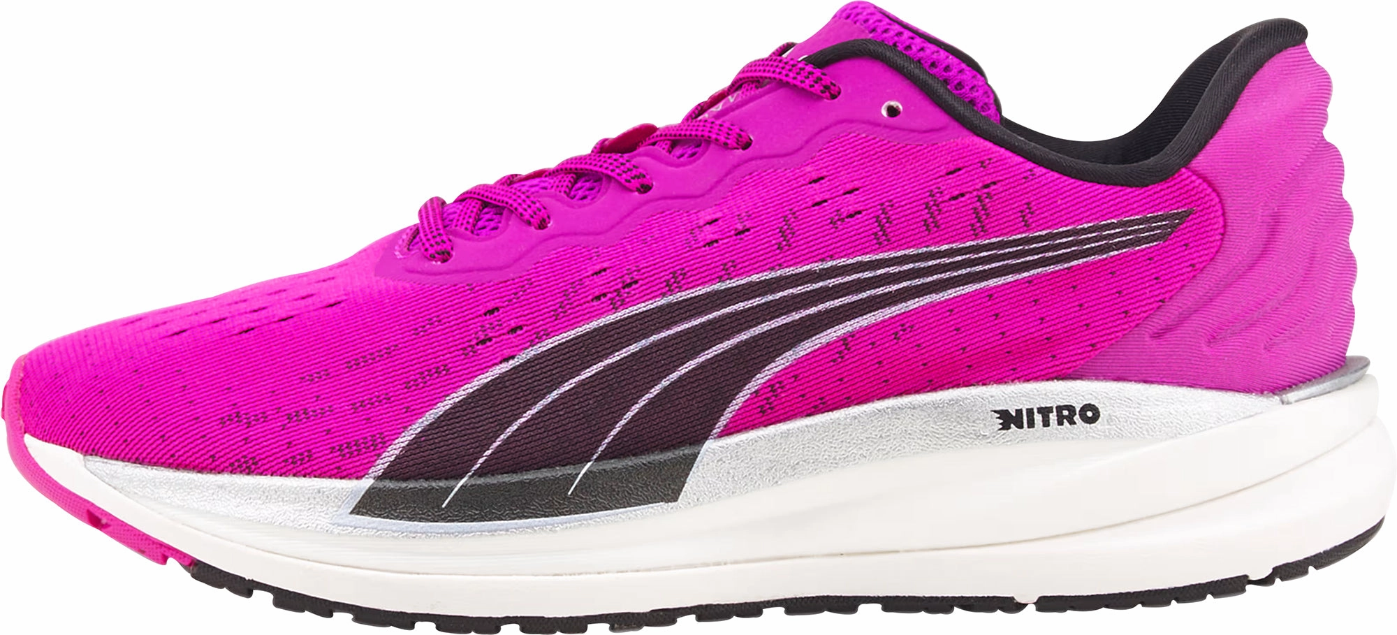 Abrasion Resistant Mesh Snow - Resistant Puma Magnify Nitro Womens Running Shoes - Purple
