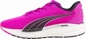 Abrasion Resistant Mesh Snow - Resistant Puma Magnify Nitro Womens Running Shoes - Purple