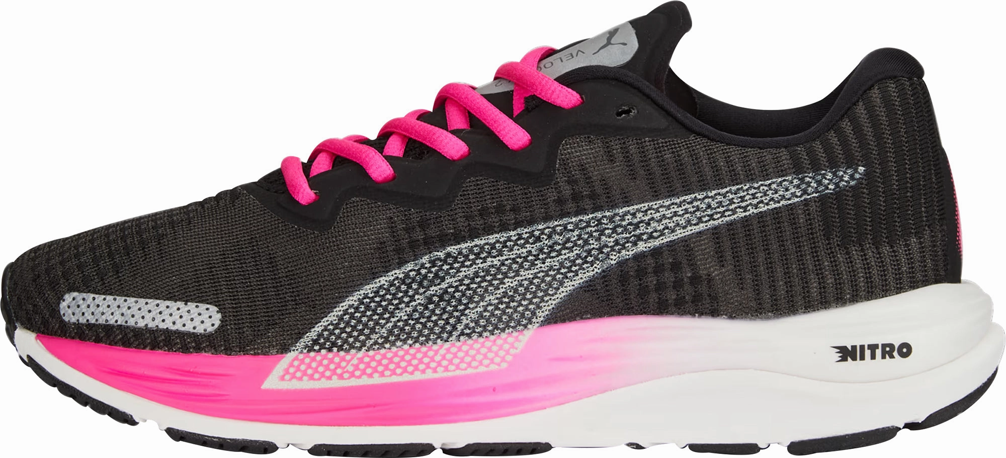 Multi Density Midsole Puma Velocity Nitro 2 Womens Running Shoes - Black