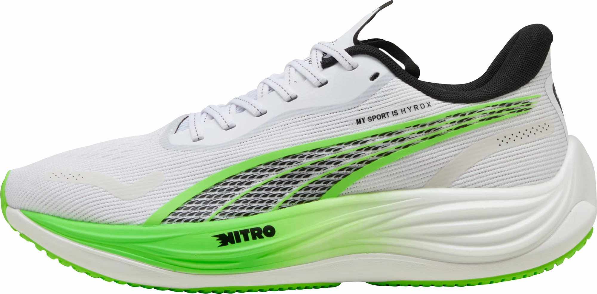 Flat terrain stability Ventilation Perforations Puma Velocity Nitro 3 HYROX Mens Running Shoes - White