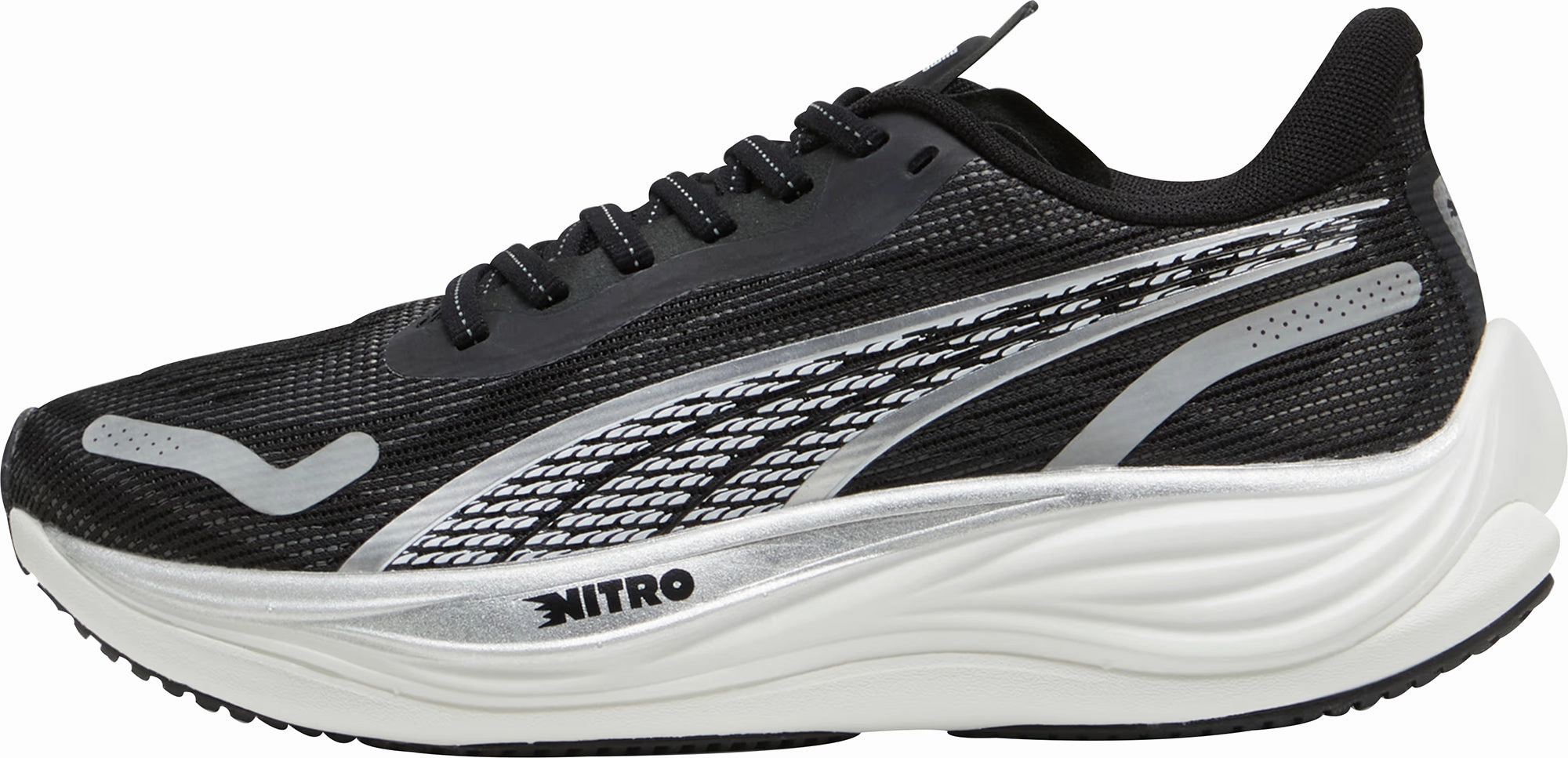 Puma Velocity Nitro 3 Womens Running Shoes - Black Tight Weave Fabric