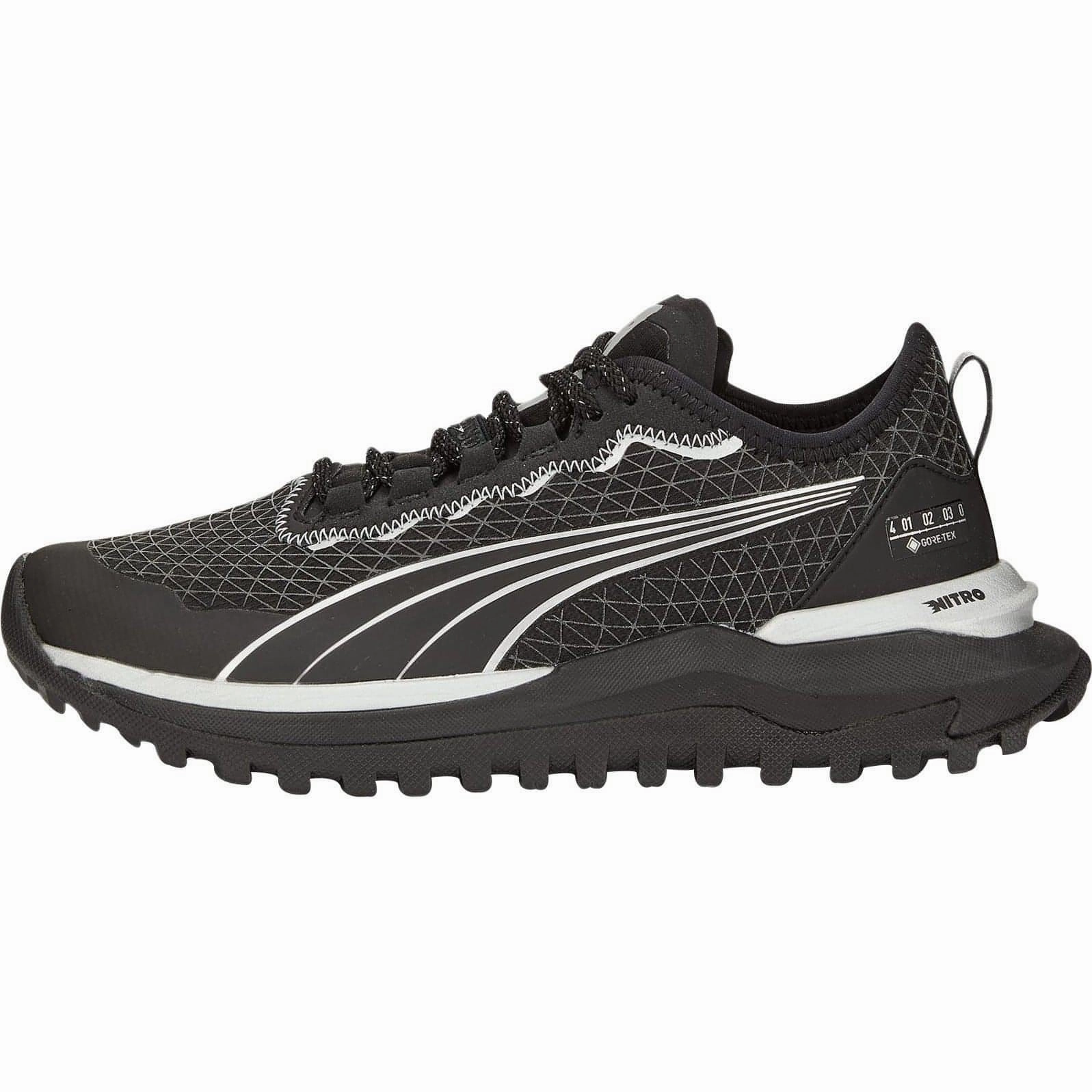 Micro Groove Flex Thermoregulation Puma Voyage Nitro 2 GORE-TEX Womens Trail Running Shoes - Black