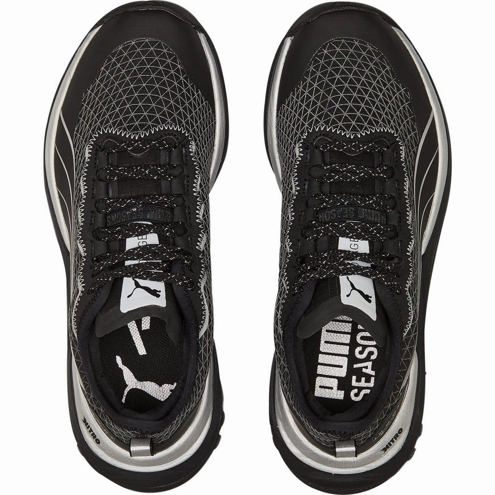 Puma Voyage Nitro 2 GORE-TEX Womens Trail Running Shoes - Black Stride Smoothing Plate Stable base