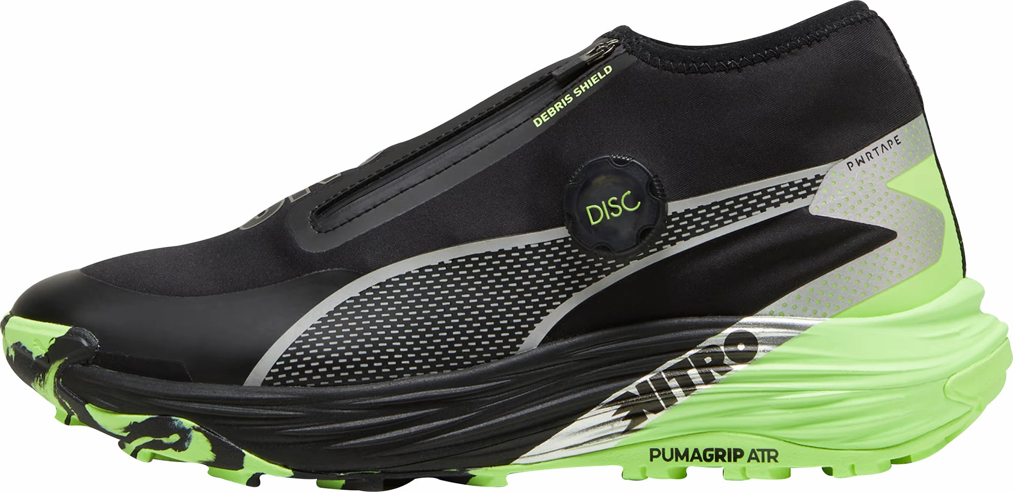 Puma Voyage Nitro 3 Disc Mens Trail Running Shoes - Black running in a road race shoes seamless upper running shoes