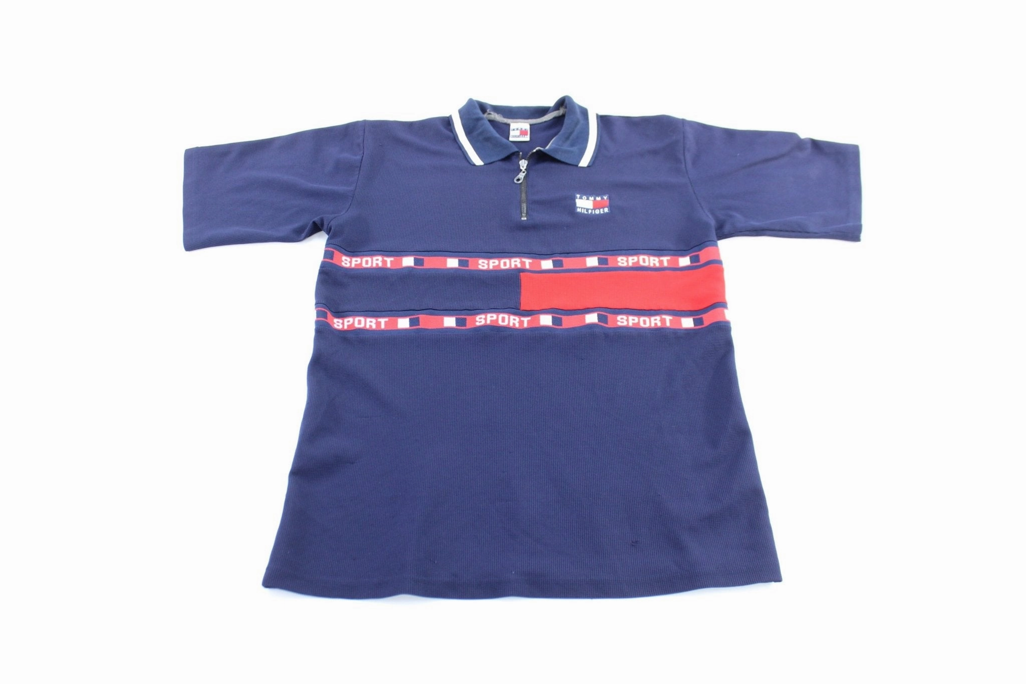 Butter Soft Touch 90's Tommy Hilfiger Embroidered Logo Sport Mesh Jersey