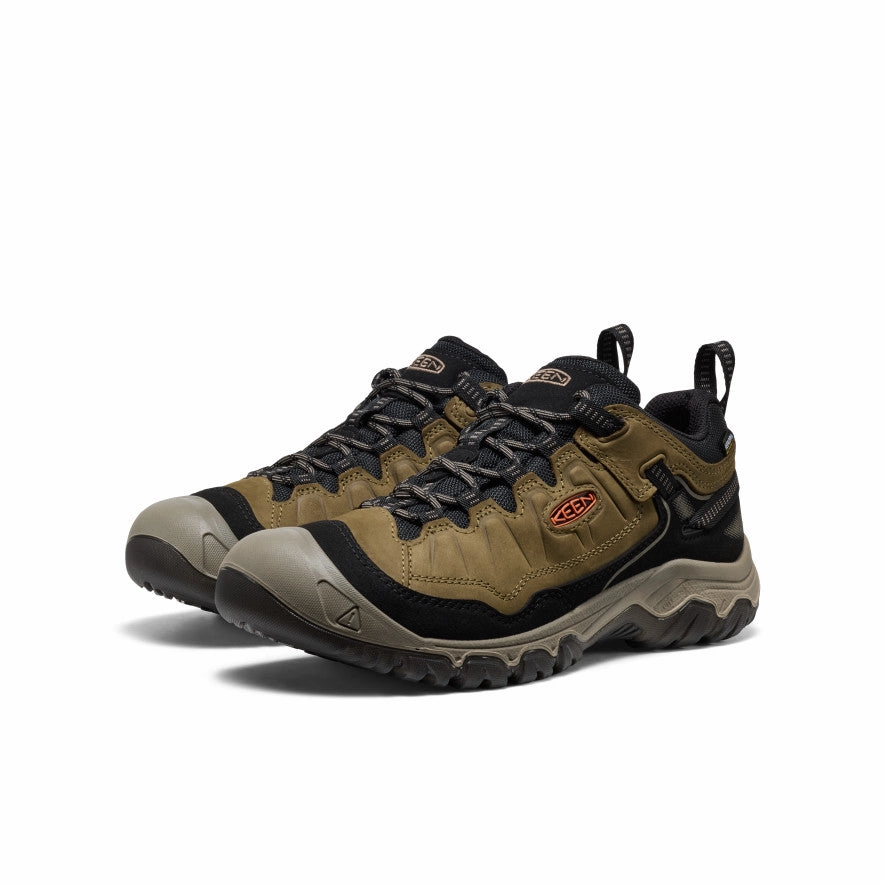 Multi Surface Men's Targhee IV Waterproof Hiking Shoe  |  Dark Olive/Gold Flame