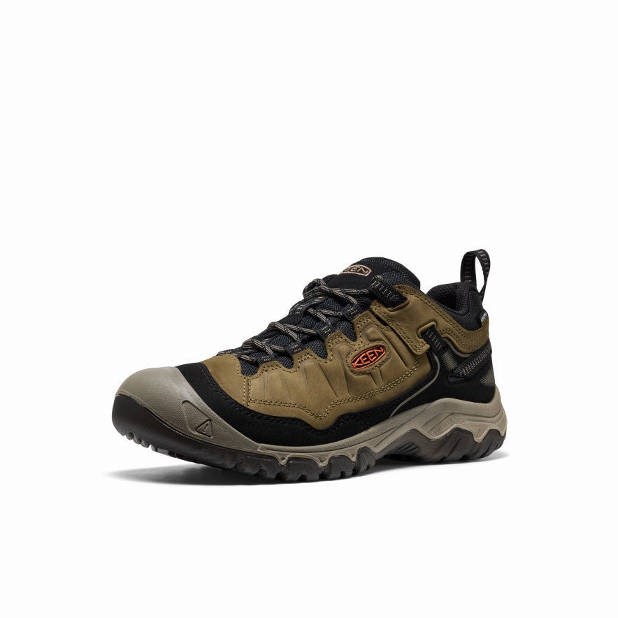 Men's Targhee IV Waterproof Hiking Shoe  |  Dark Olive/Gold Flame Performance