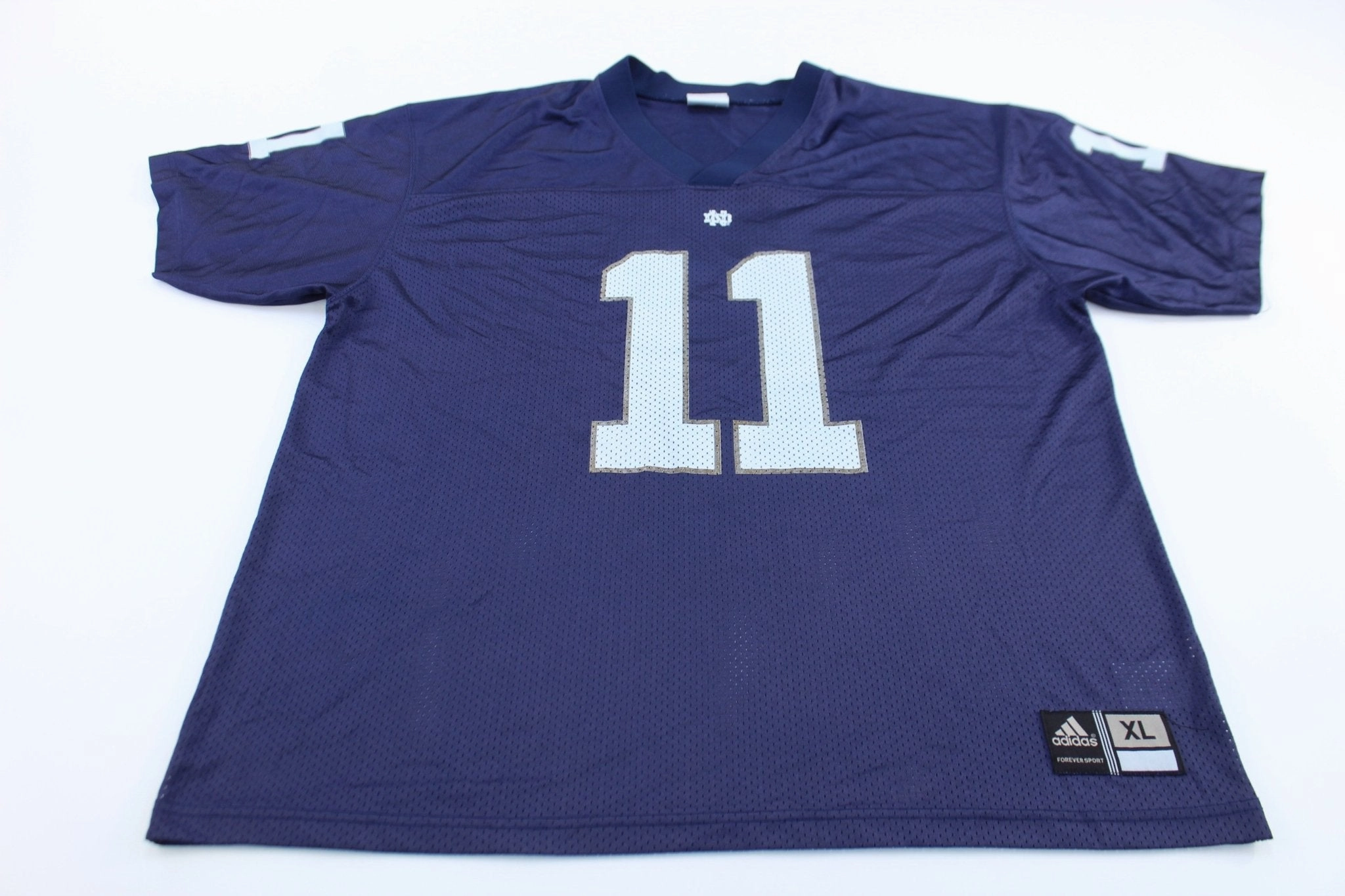 Air Flow Tech Relaxed Performance Adidas Logo University of Notre Dame #11 Football Jersey