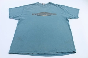 Harley Davidson Motorcycles Denali Park, Alaska T-shirt Sporty Flex Subtle Logo Placement