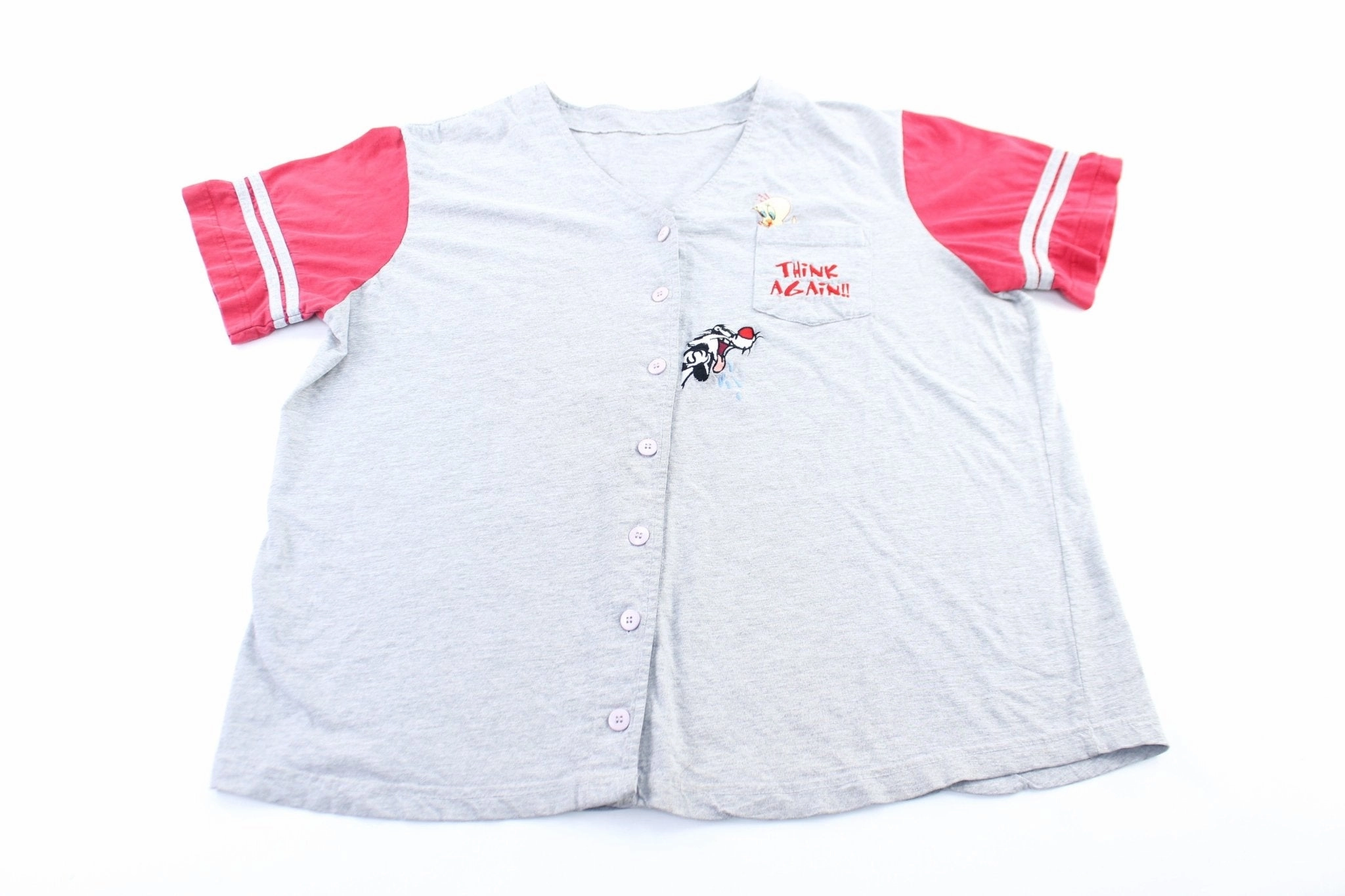 Athletic Collar Style Thermal regulation Looney Tunes Embroidered Tweety & Sylvester Jersey