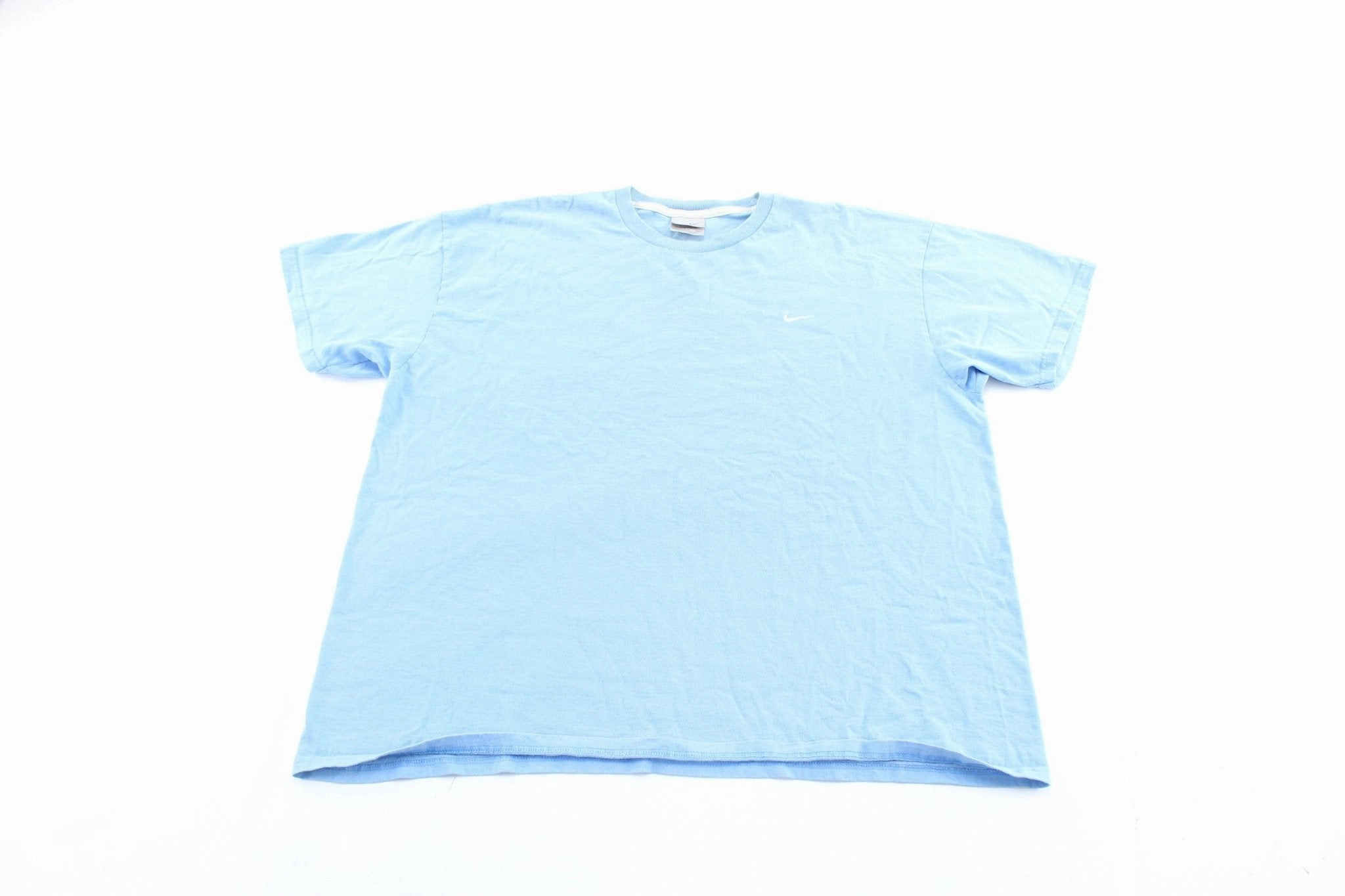 Cashmere combination Y2K Nike Embroidered Logo Light Blue T-Shirt