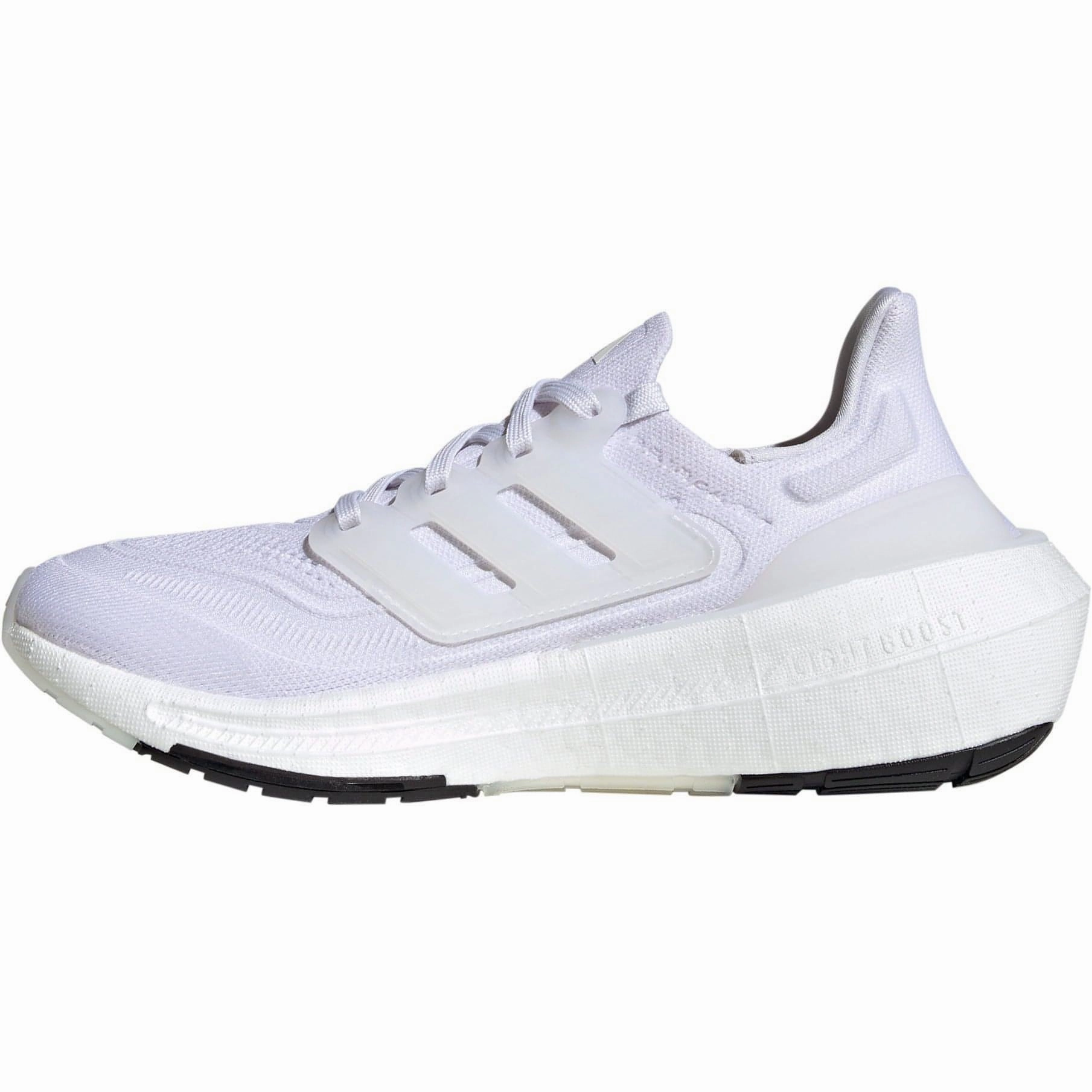 adidas Ultra Boost Light Womens Running Shoes - White running in a charity run shoes