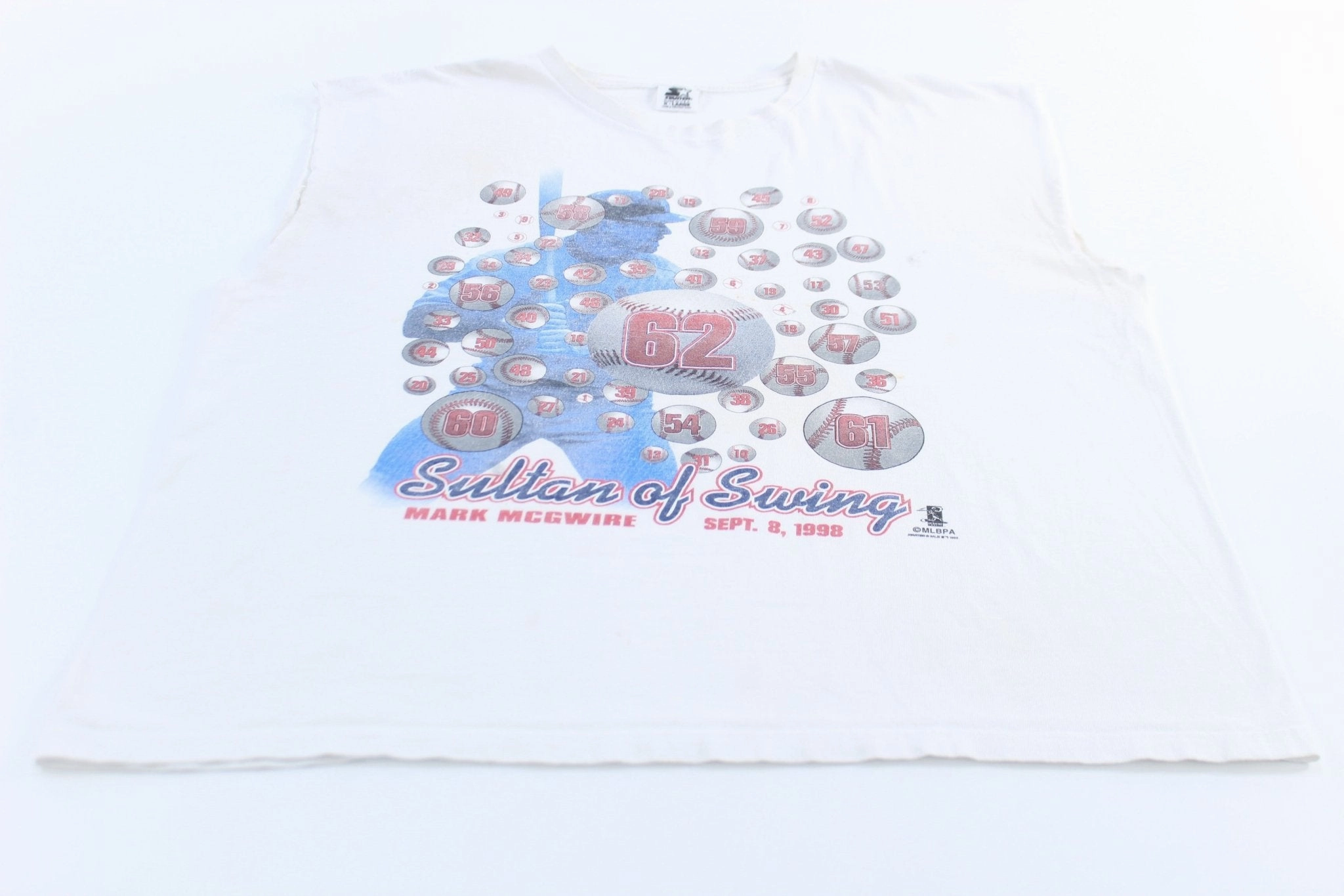Weightless Layer 1998 Mark McGwire Sultan of Swing Baseball Starter Tank Top