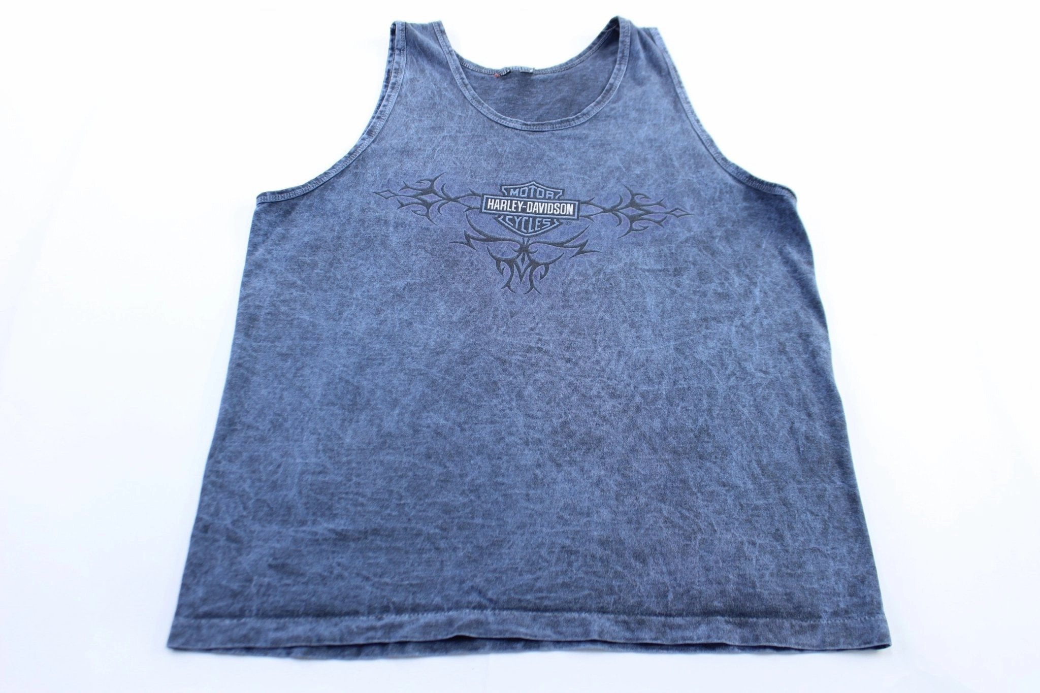 Zero Slip Inner Layer 90's Harley Davidson Motorcycles New Castle, Pennsylvania Tank Top