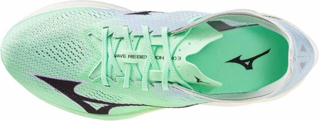 Mizuno Wave Rebellion Pro 3 Running Shoes - Green Lightweight Composite