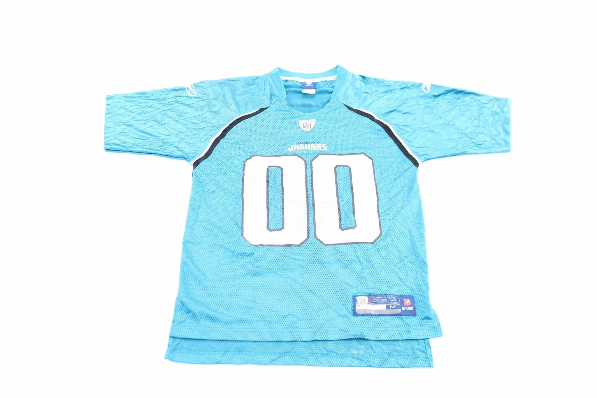 Reebok Logo Jacksonville Jaguars Football Jersey Recycled Material Blend Muscle Friendly