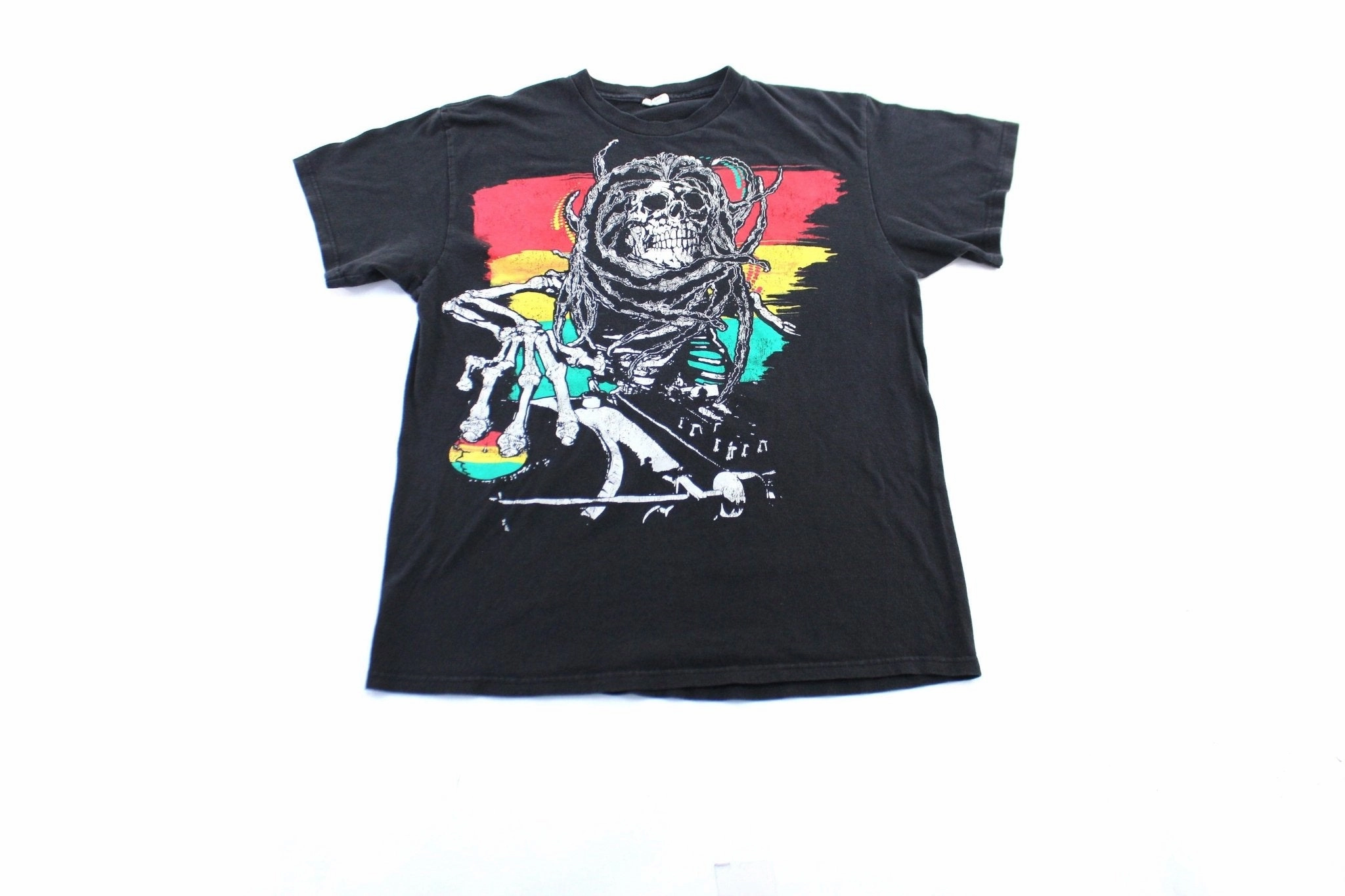 Easy Fit Soft Material Y2K Ghana Skull Graphic T-Shirt