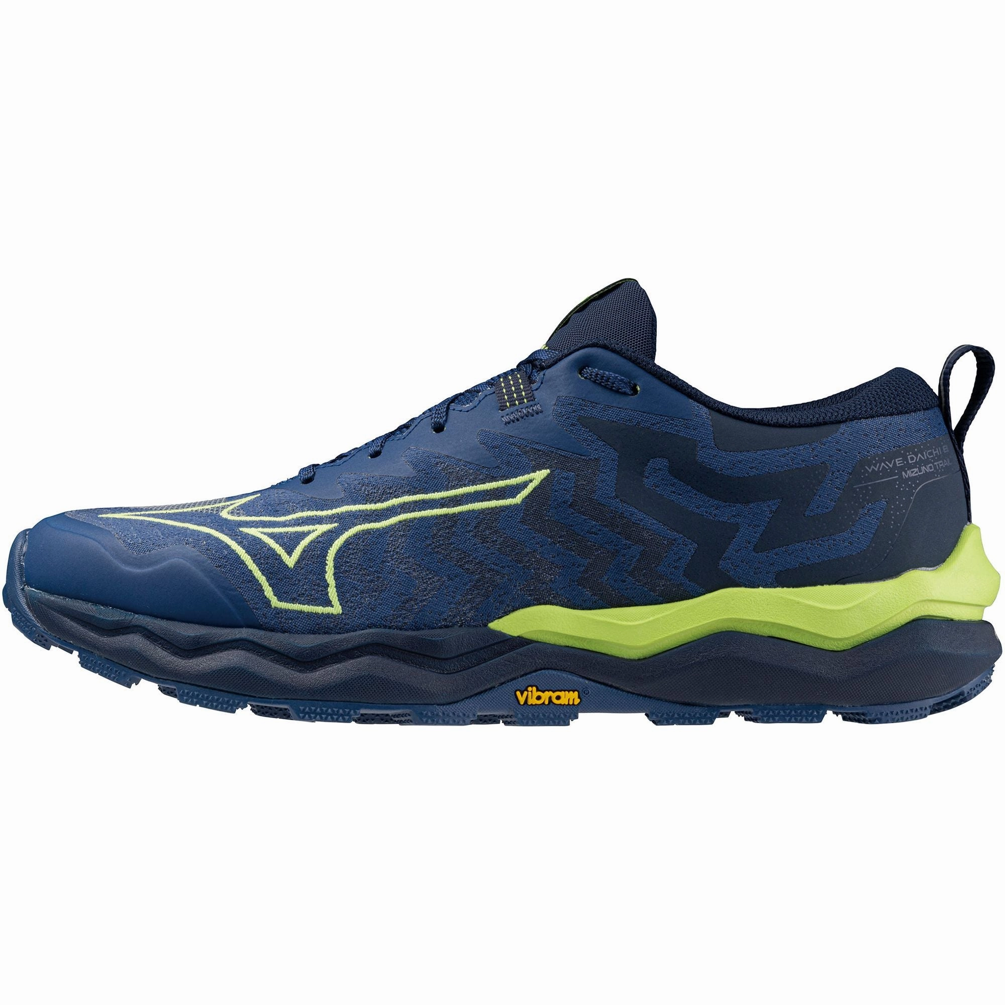 Mizuno Wave Daichi 8 Mens Trail Running Shoes - Blue Maximum Stability stiff material shoe matter