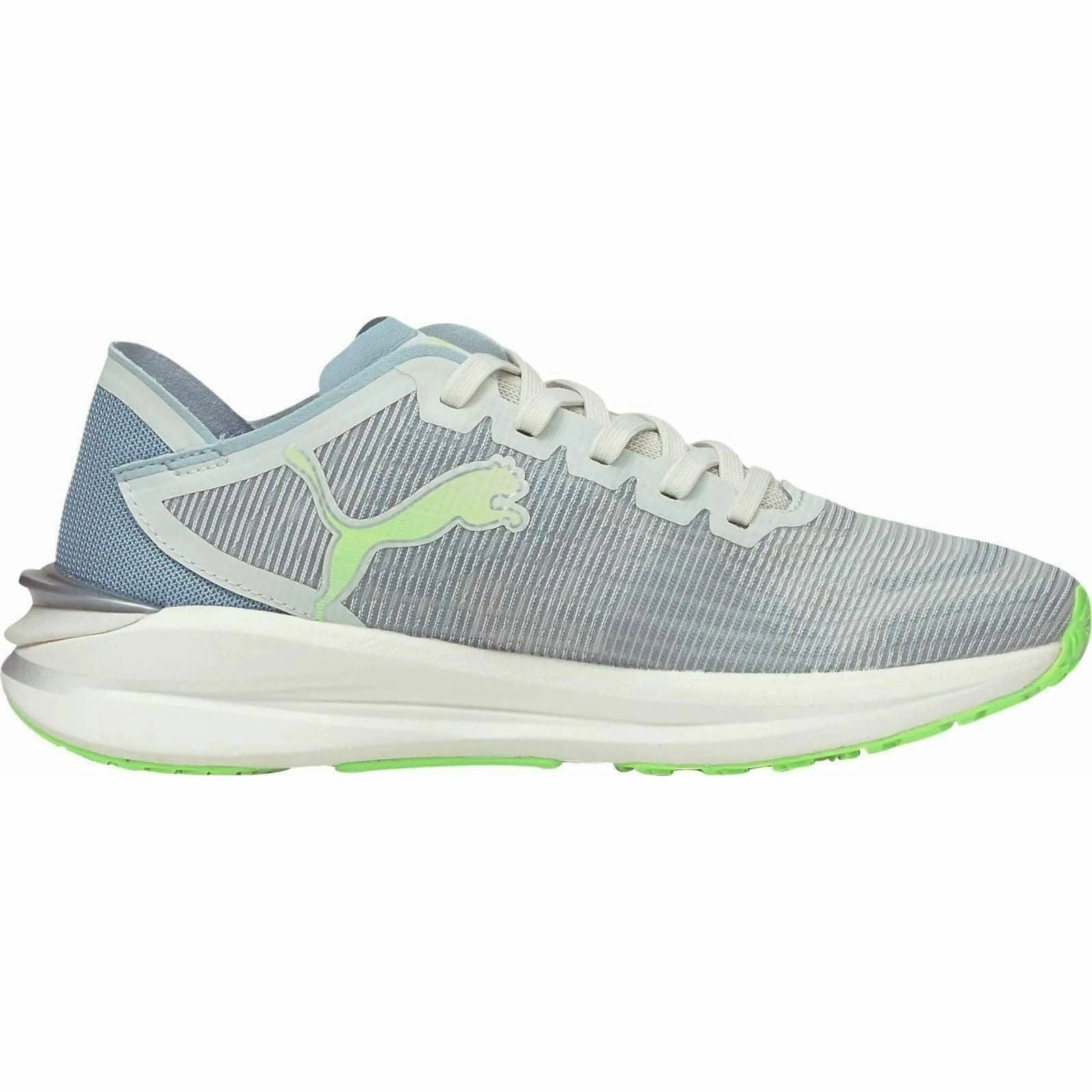 Puma Electrify Nitro Womens Running Shoes - Grey instep - strap shoes gender - specific - fit