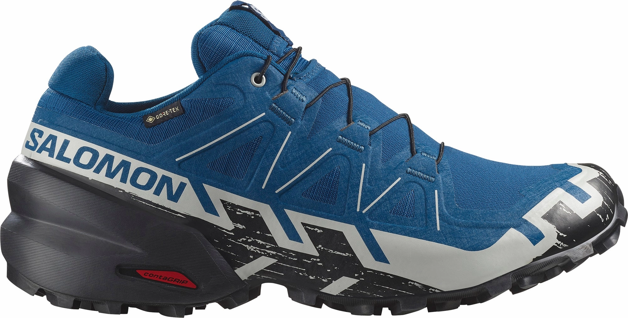 Collapsible Heel Salomon Speedcross 6 GORE-TEX Mens Trail Running Shoes - Blue
