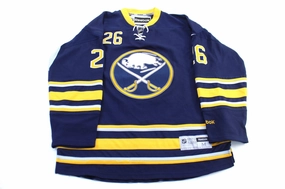 Simple Layer Reebok Embroidered Buffalo Sabres Matt Moulson Hockey Jersey