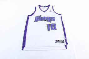 Tensile Strength Fabric Action Wear Reebok Embroidered Logo Sacramento Kings Mike Bibby Basketball Jersey