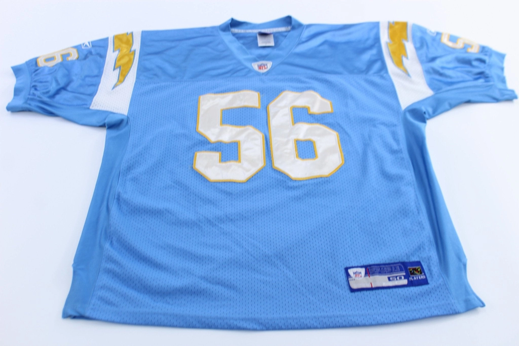 Neutral palette Outdoor Activewear Reebok Embroidered Logo San Diego Chargers Shawne Merriman Jersey