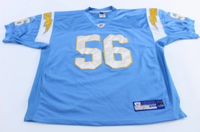 Neutral palette Outdoor Activewear Reebok Embroidered Logo San Diego Chargers Shawne Merriman Jersey