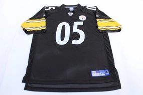 Reebok Logo Pittsburgh Steelers Tanner Morgan Football Jersey Tactile Surface Weave Air Mesh