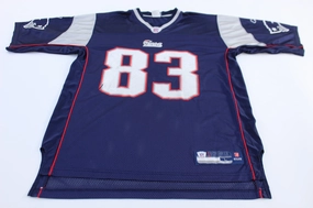 Reebok New England Patriots Wes Welker Football Jersey Versatile Outfit Low Friction Texturing
