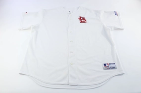 High Durability Weave Majestic Embroidered St. Louis Cardinals Jersey