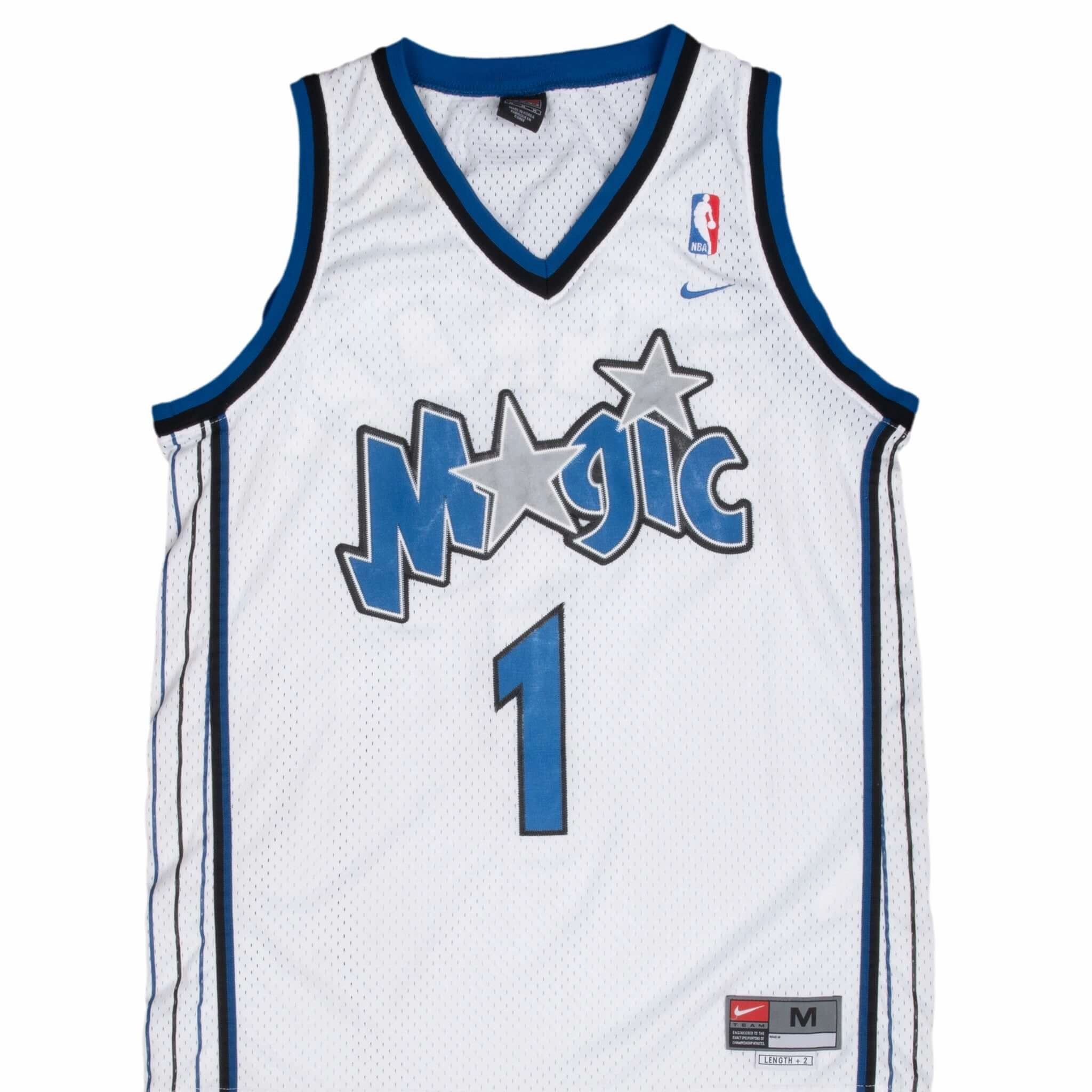 VINTAGE NIKE NBA ORLANDO MAGIC MCGRADY #1 JERSEY MEDIUM 2000S Mesh Panel Style Performance
