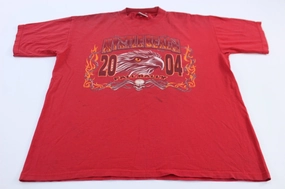Lightweight Comfort 2004 Myrtle Beach Bike Rally Graphic T-Shirt