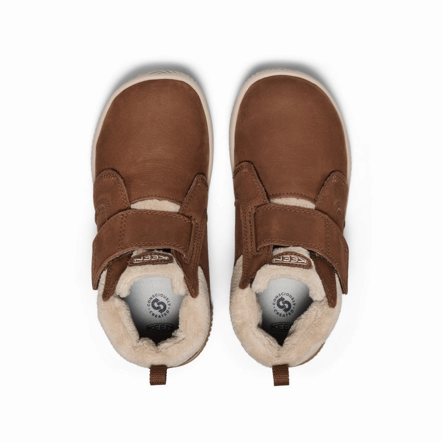 Big Kids' KNX Middie   |  Bison/Safari Supportive Heel Cup Holiday Comfort