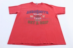 Trendy Comfort Wear Sporty Comfort 1994 Aerosmitch Get A Grip World Tour T-shirt