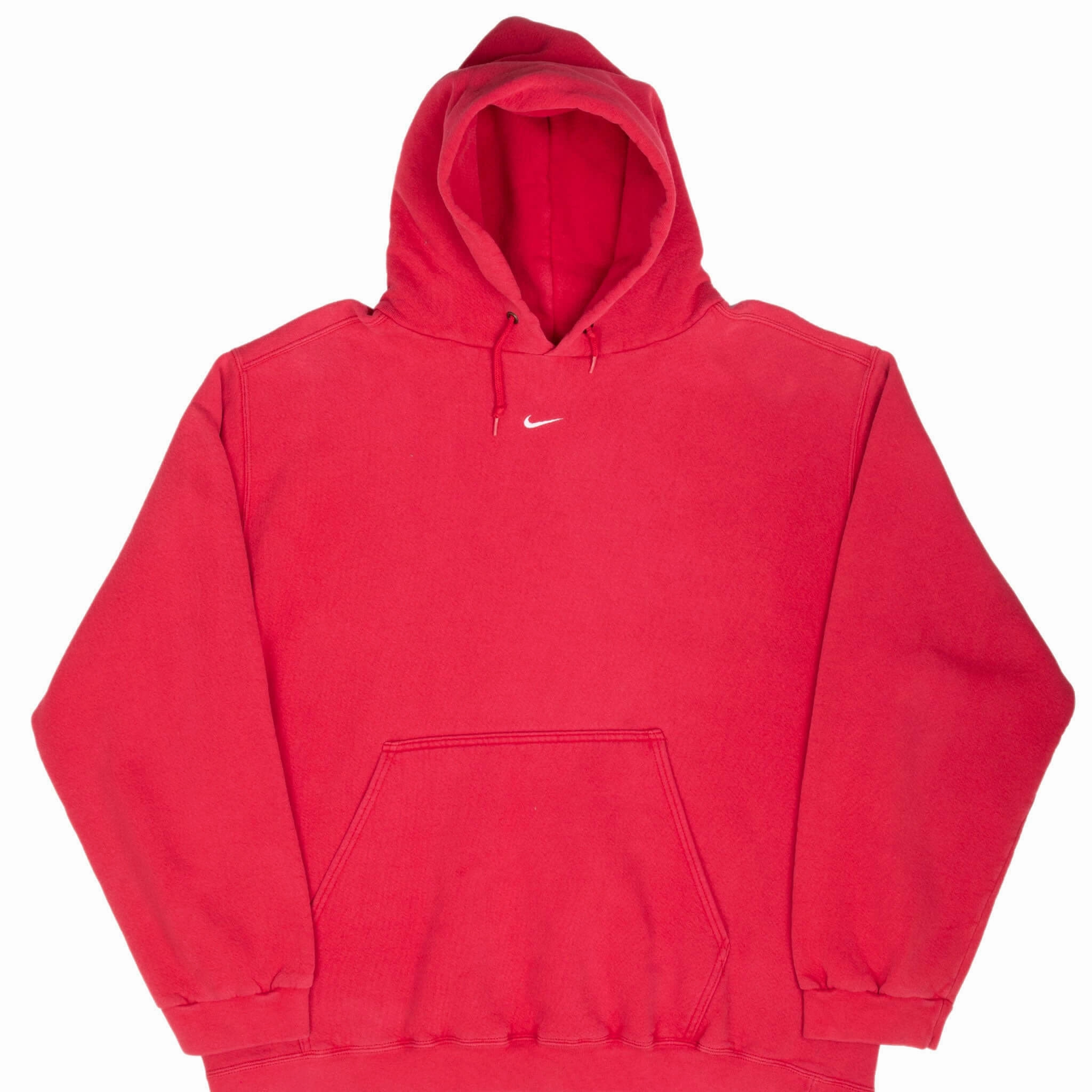 appropriate for work VINTAGE NIKE CENTER SWOOSH RED TRAVIS SCOTT HOODIE 1990S XL MADE IN USA