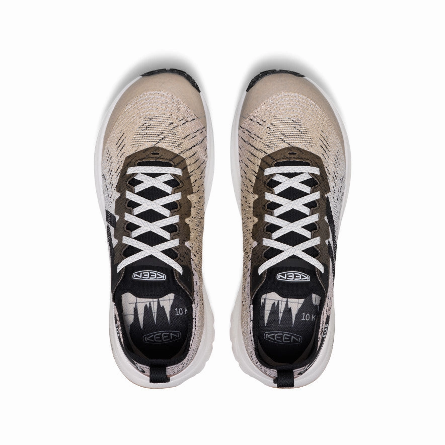 Wide toe box Footbed Men's Seek Trail Running Shoe  |  Safari/Black