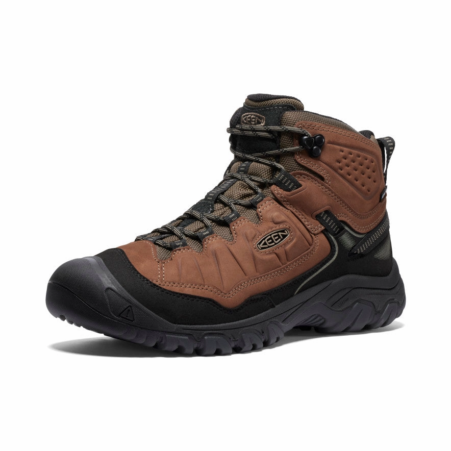 Water Resistant Men's Targhee IV Wide Waterproof Hiking Boot  |  Bison/Black
