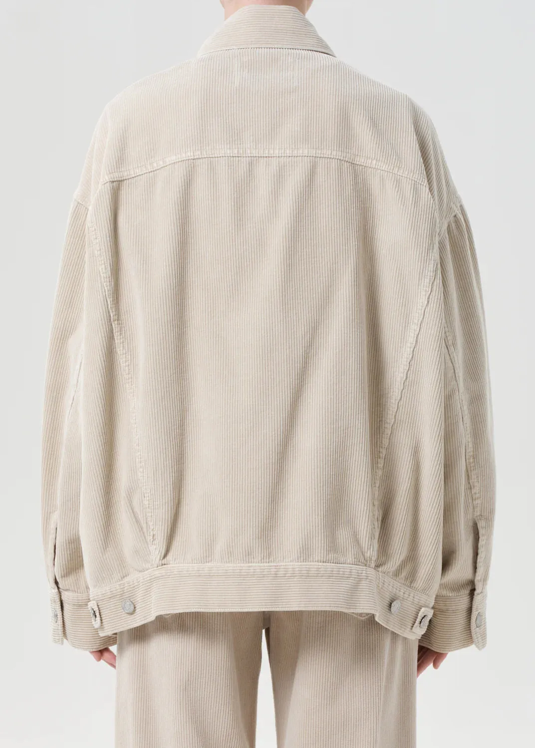 Breathable Structure Reworked Wayne Jacket in Rice Grass