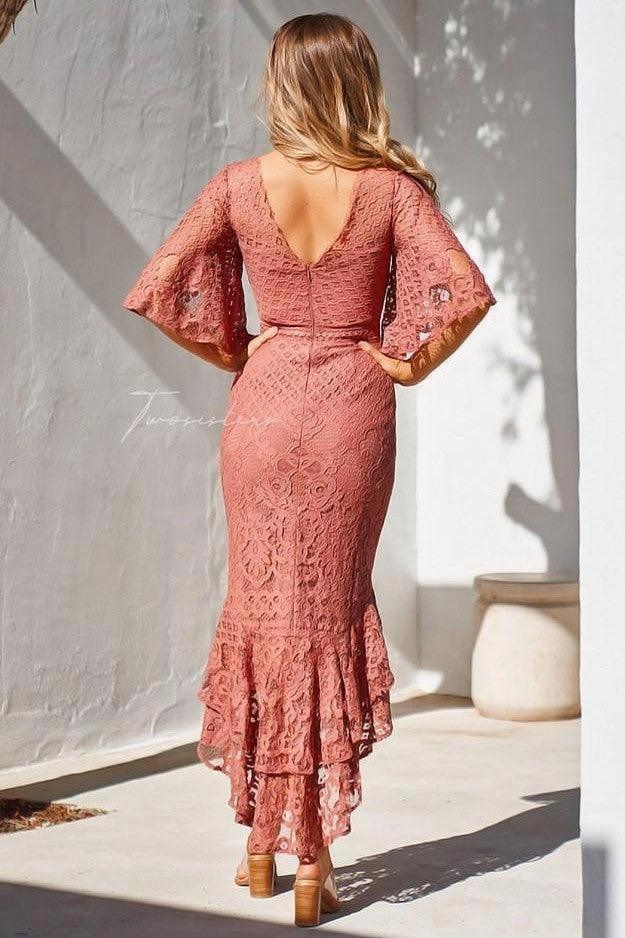 Pure Fabric Reyna Dress - Mauve