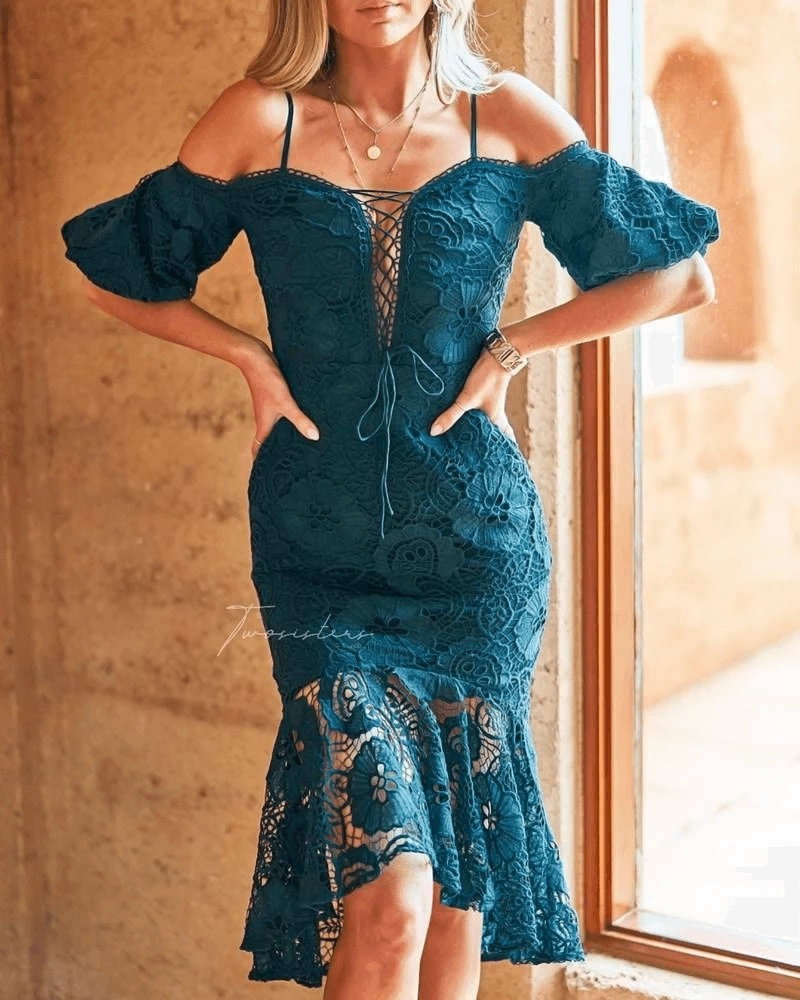 Riana Dress - Emerald Green (Final Sale) Delicate Lines