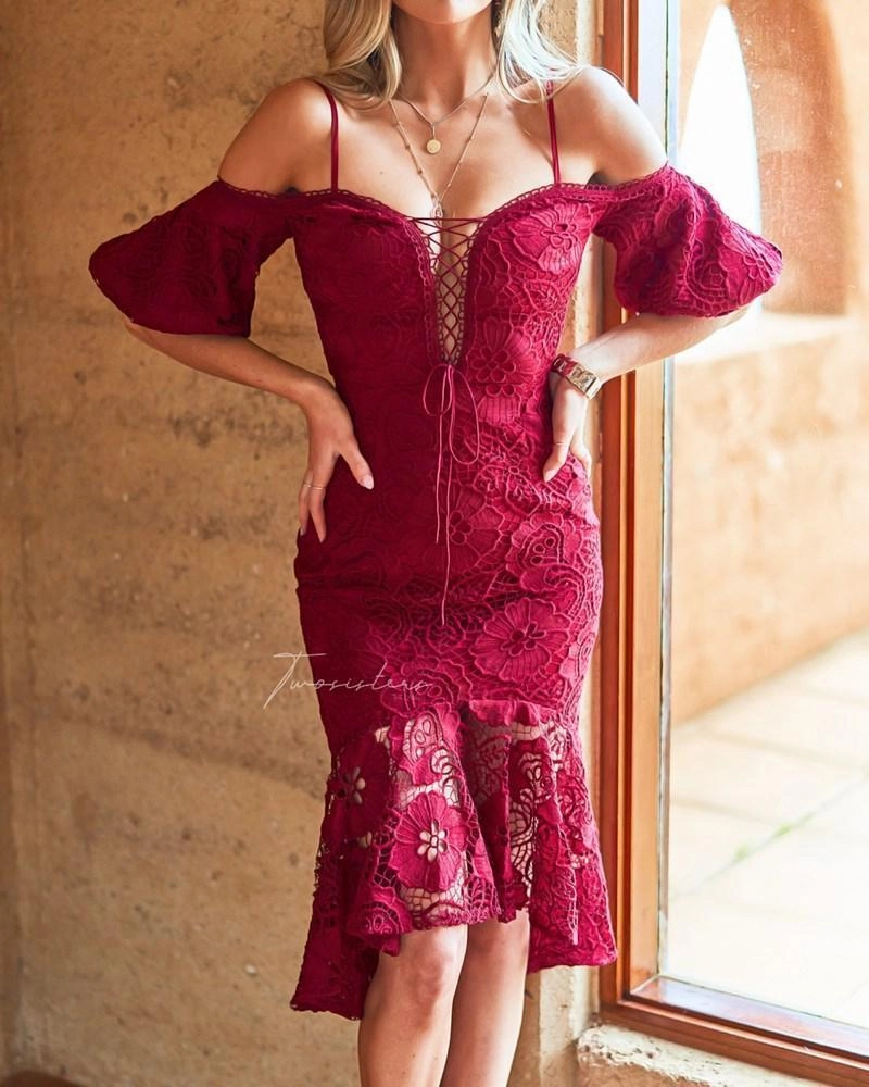 Riana Dress - Red (Final Sale) Soft fabric piece Oversized-Fit