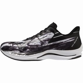 breathable - mesh - upper shoes running socks Mizuno Wave Rebellion Sonic Running Shoes - Black
