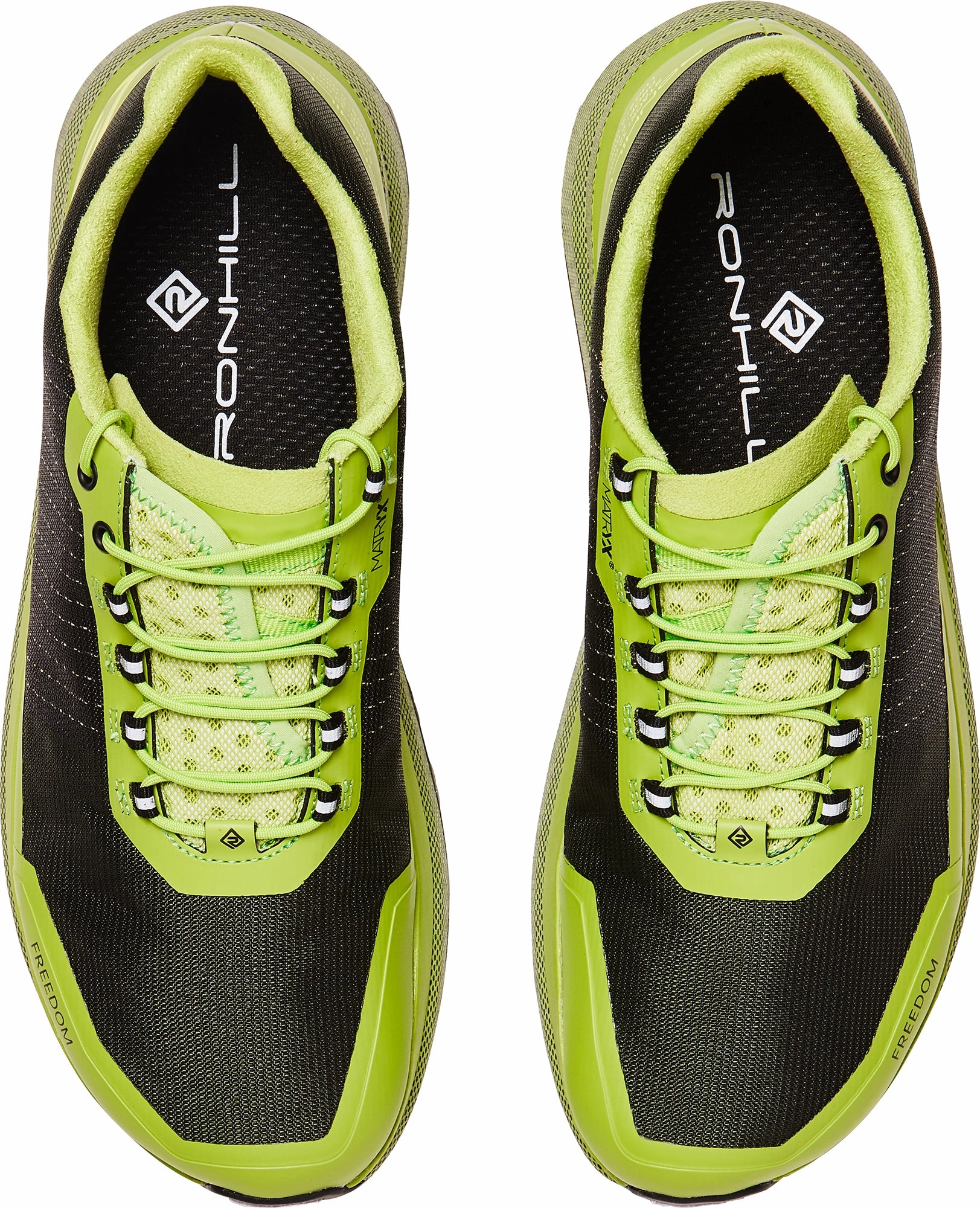 Ronhill Freedom Mens Trail Running Shoes - Green off - the - shelf shoes Cushioned Collar Design