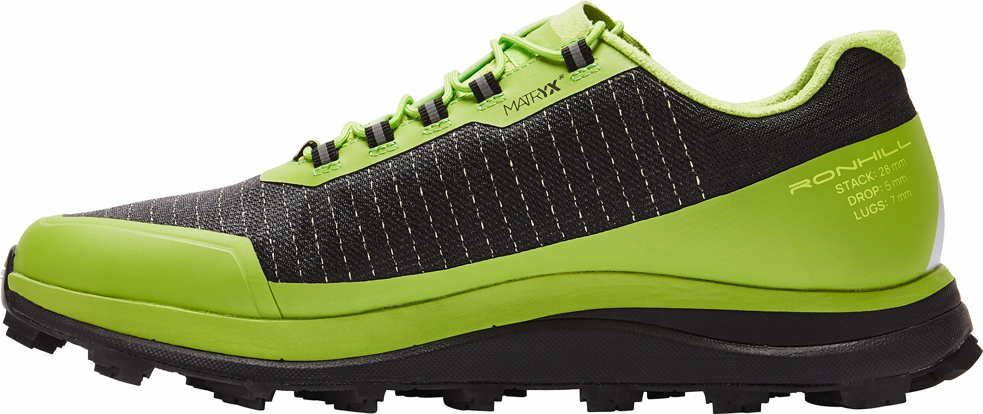 Ronhill Reverence Mens Trail Running Shoes - Green Gradual Transition Midsole