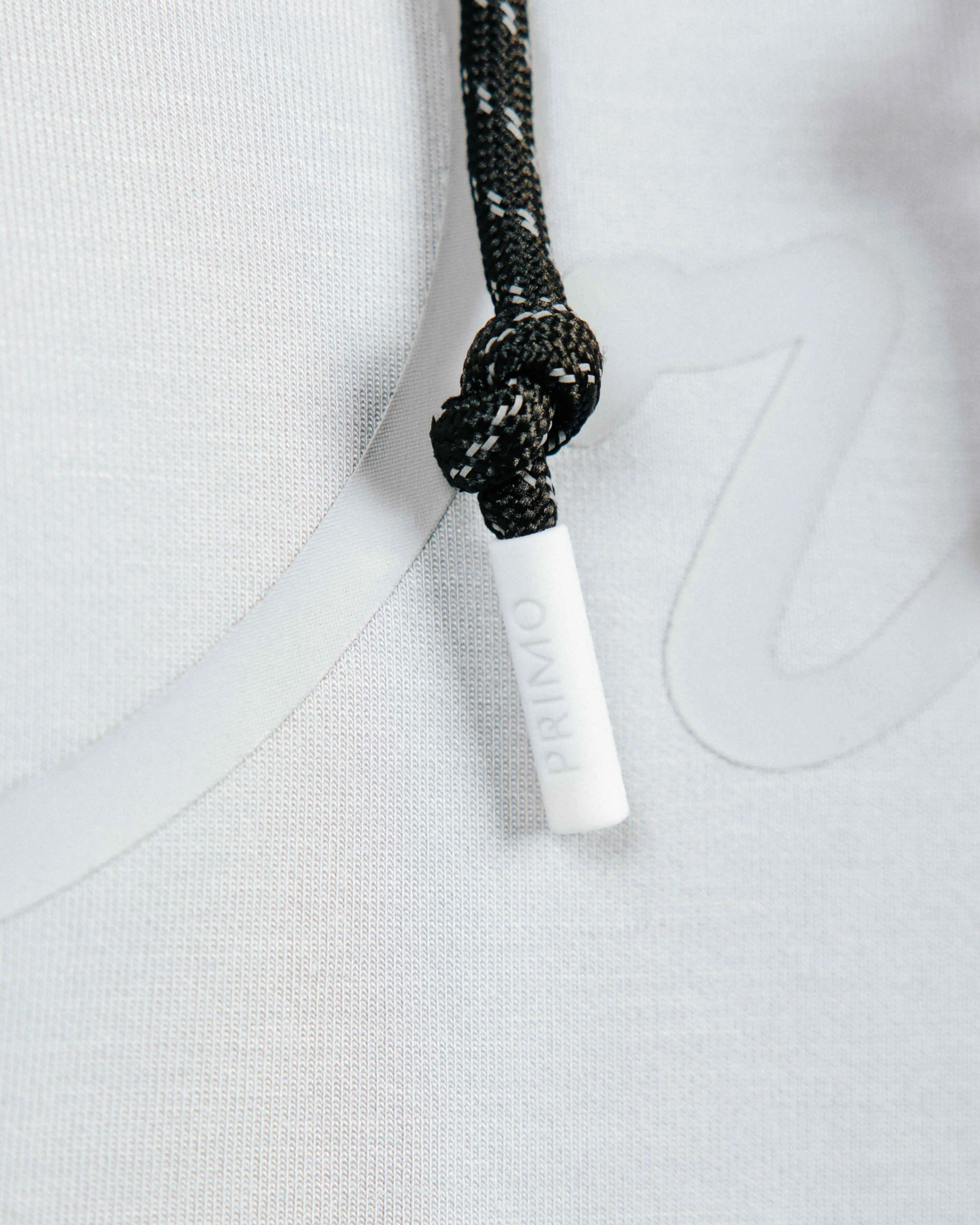 Men's Light Gray Recovery Hoodie rhinestone accents