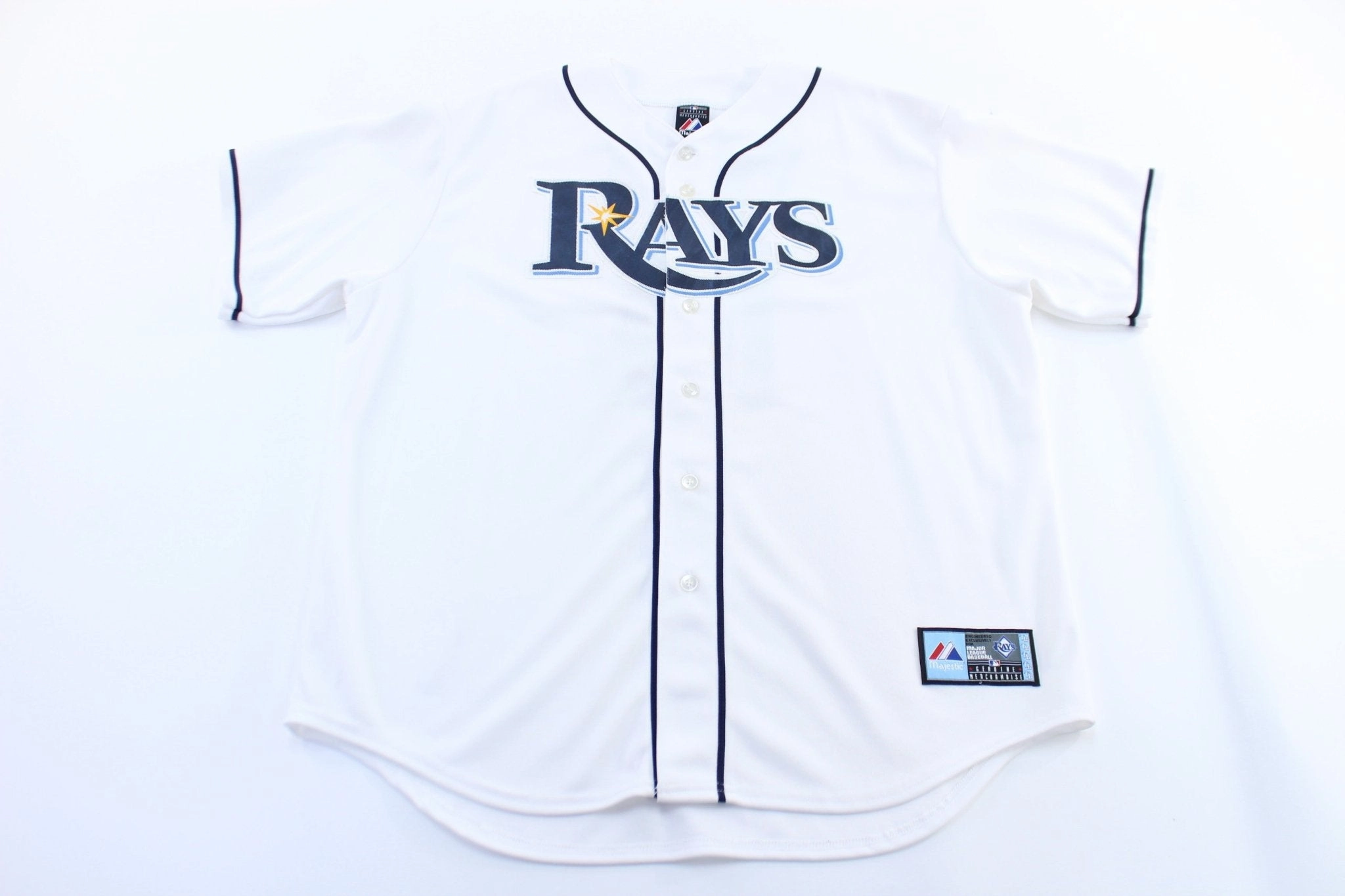 Easy Stretch High Flexibility Majestic Embroidered Tampa Bay Rays David Price Baseball Jersey