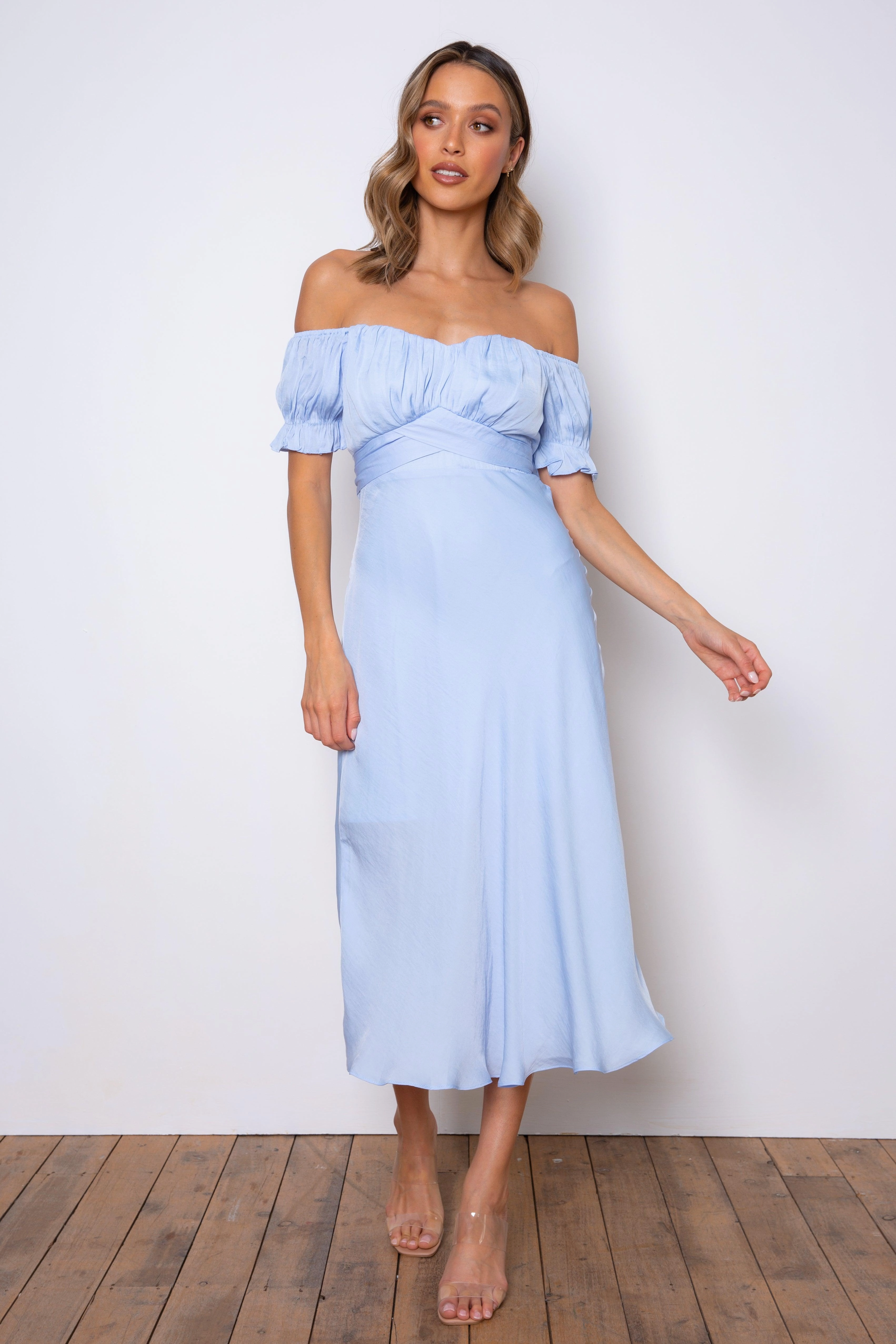 Classic Layer Samantha Dress - Sky Blue